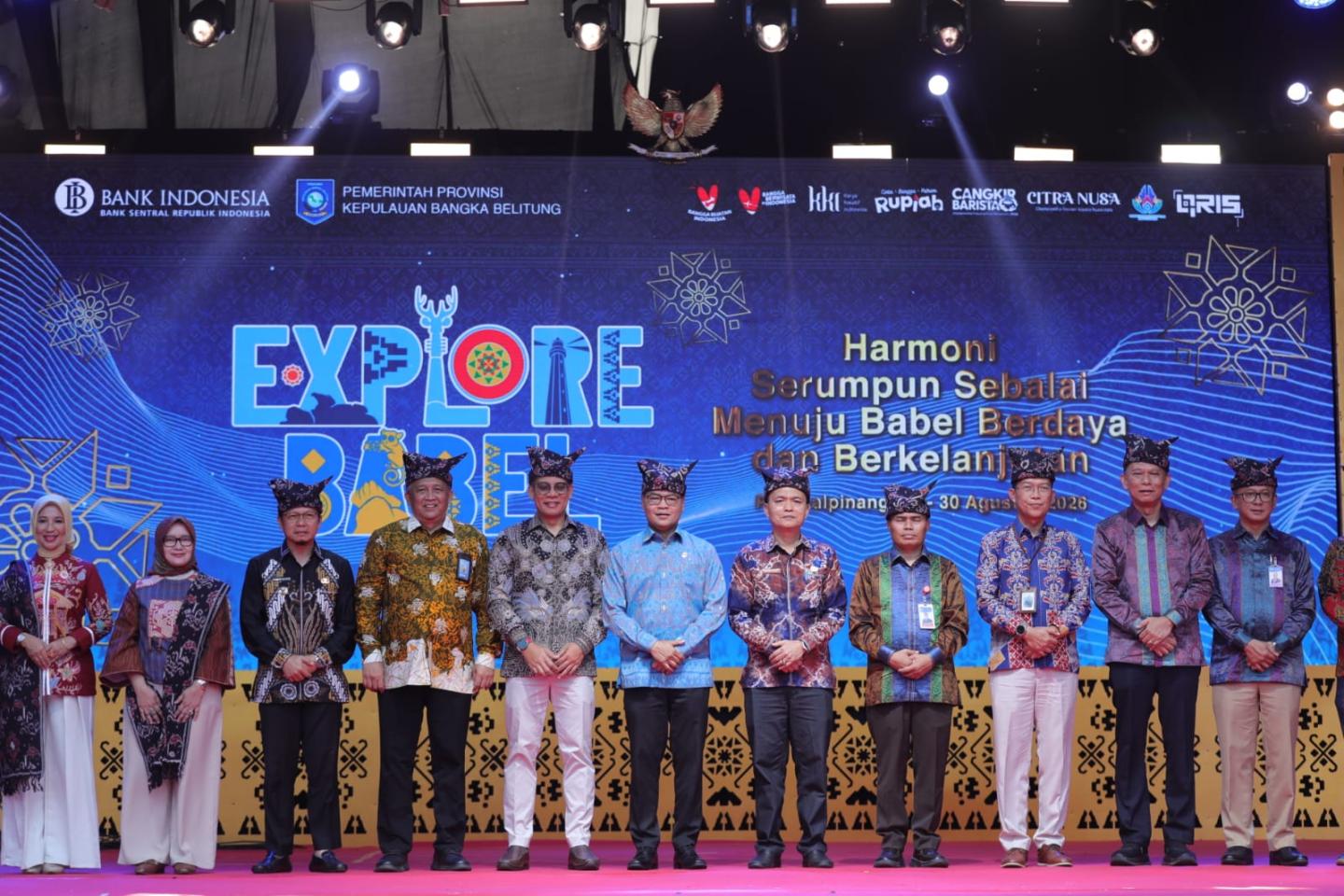 Suasana kegiatan Explore Babel 2026 di Pangkalpinang yang mempertemukan pemerintah, Bank Indonesia dan pelaku UMKM