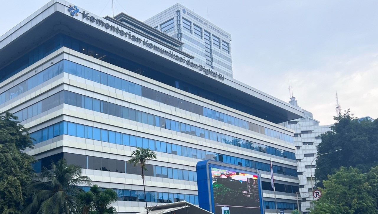 Gedung Kementerian Komunikasi dan Digital Republik Indonesia di Jakarta