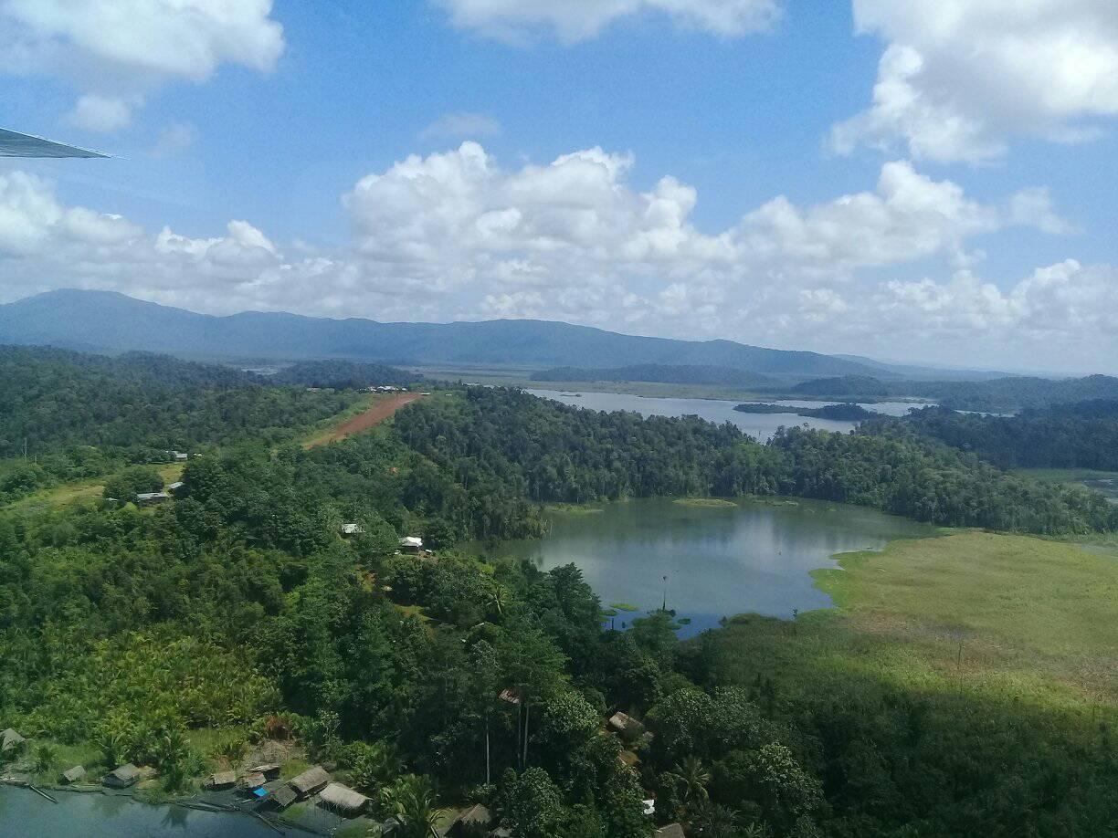 Bentang alam Distrik Doufo di Kabupaten Puncak, Papua Tengah