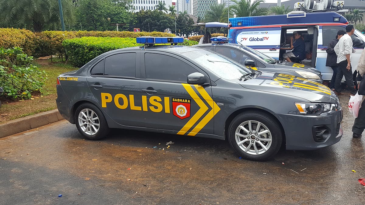 Mobil patroli Kepolisian Negara Republik Indonesia