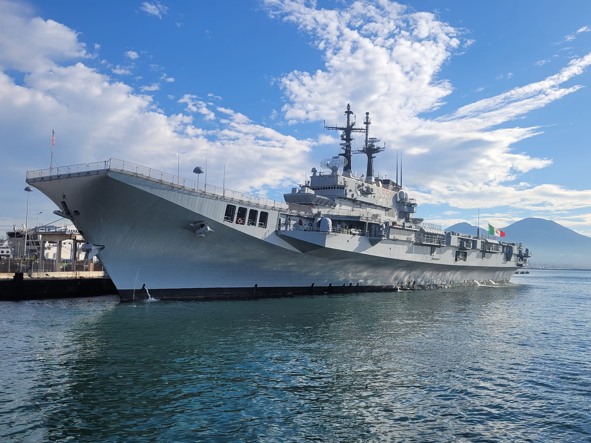 Giuseppe Garibaldi berlabuh di Napoli, Italia, pada Oktober 2024